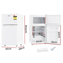 Devanti 85L Bar Fridge Mini Freezer Refrigerator White