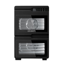Devanti 12 Trays Food Dehydrator Dual-Zone Stainless Steel Fruit Jerky Dryer