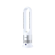 Devanti Bladeless Tower Fan Heater and Cooler 2in1 Portable Oscillation Fan for Bedroom Room Office Use White