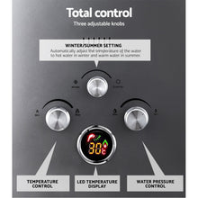 Devanti Portable Gas Water Heater With Pump LPG System Grey