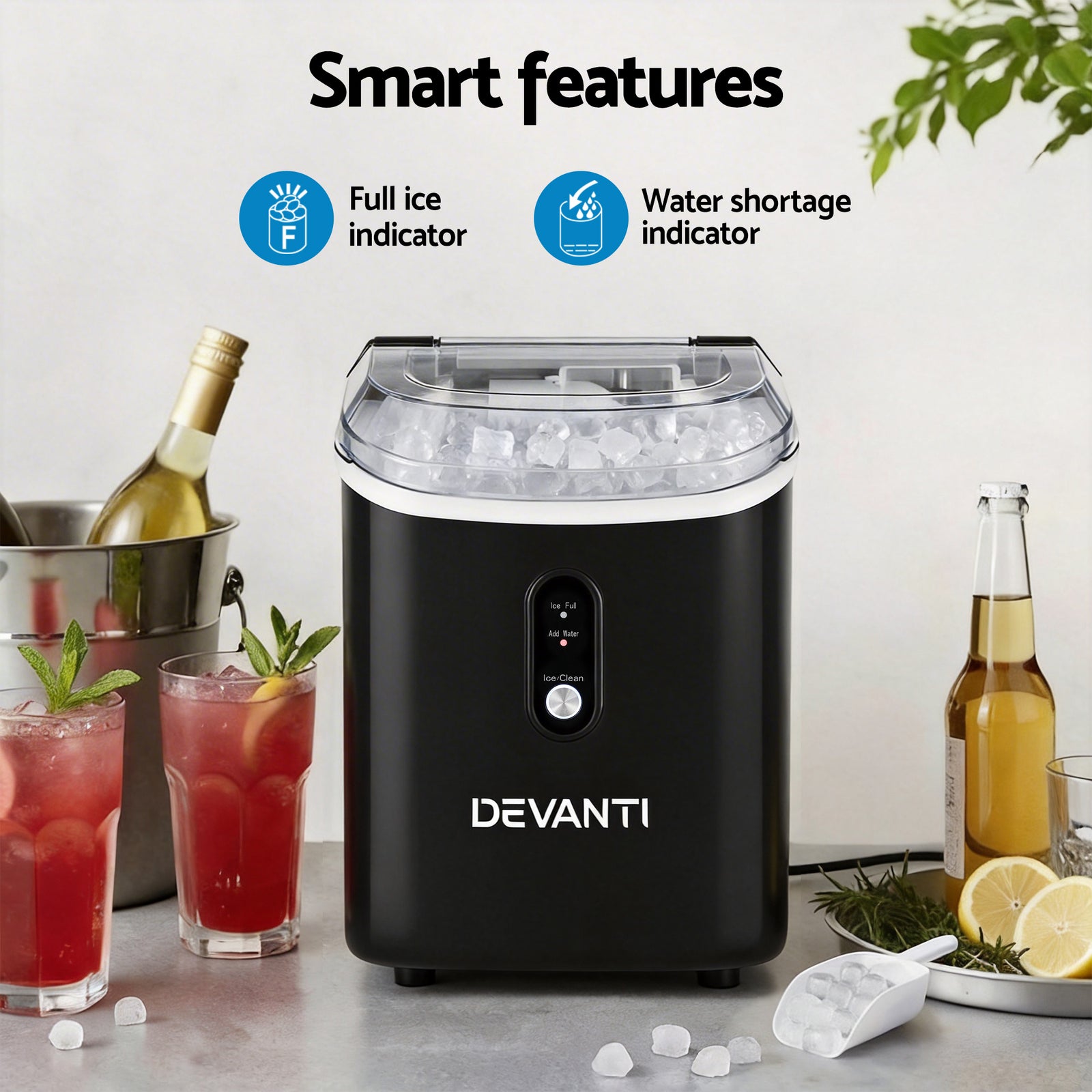 Devanti 15kg Nugget Ice Maker Machine