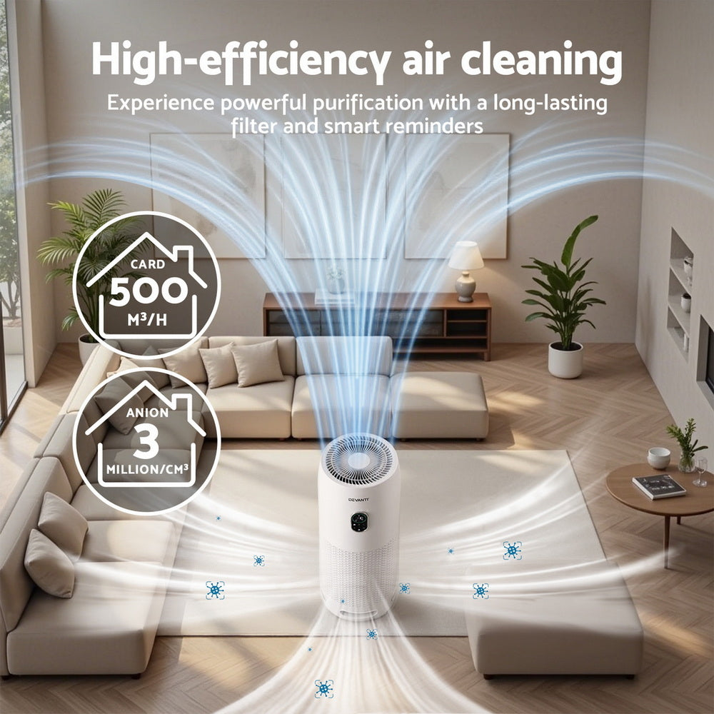 Devanti Air Purifier 4 Stage HEPA w/Replacement Filter