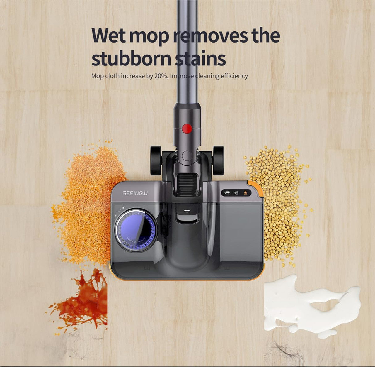 Hygieia T6 Wet Dry Mop Head for Dyson V7, V8, V10, V11, V15 & GEN5 Vacuum Cleaners