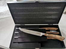 ASMOKE STEAK KNIFE SET OF 4,PAKKAWOOD HANDLE