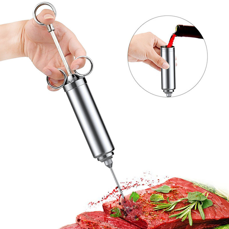 ASMOKE Stainless Steel Meat Injector Syringe Kit – The Part Authority